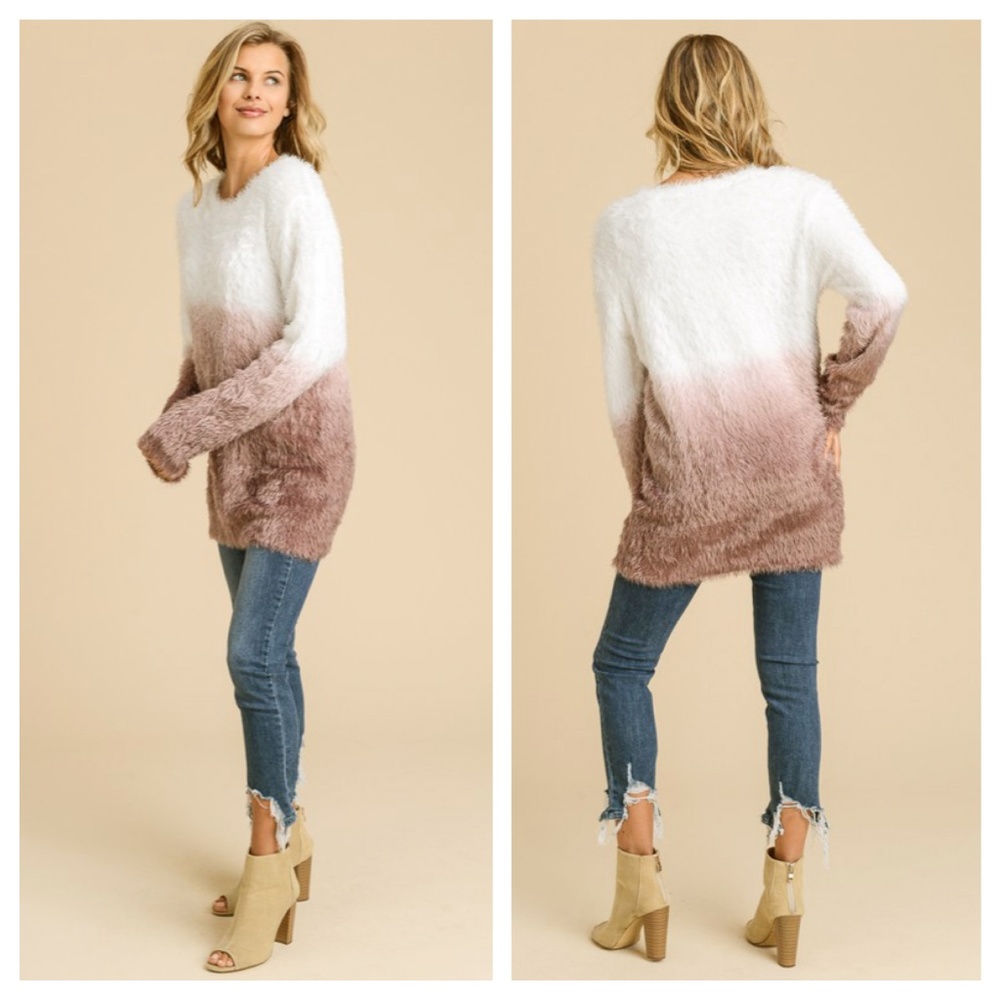 🦋MAKE AN OFFER!🦋 Muted Burgundy Brown Sweater - Picture 2 of 4